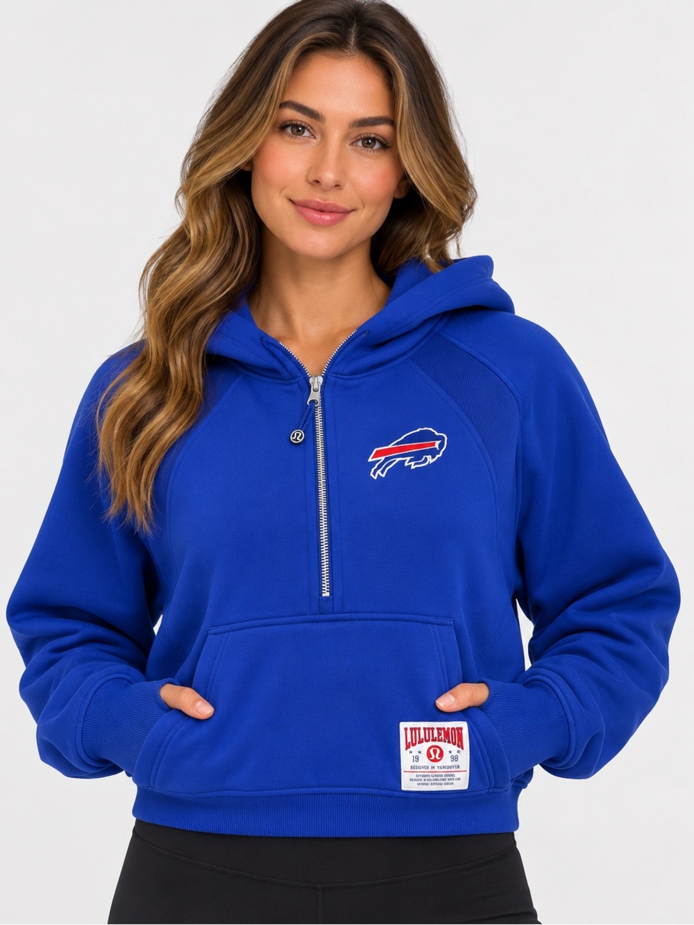 Lululemon x NFL Buffalo Bills Scuba Oversized Half-Zip Hoodie Cobalt blue XL/XXL